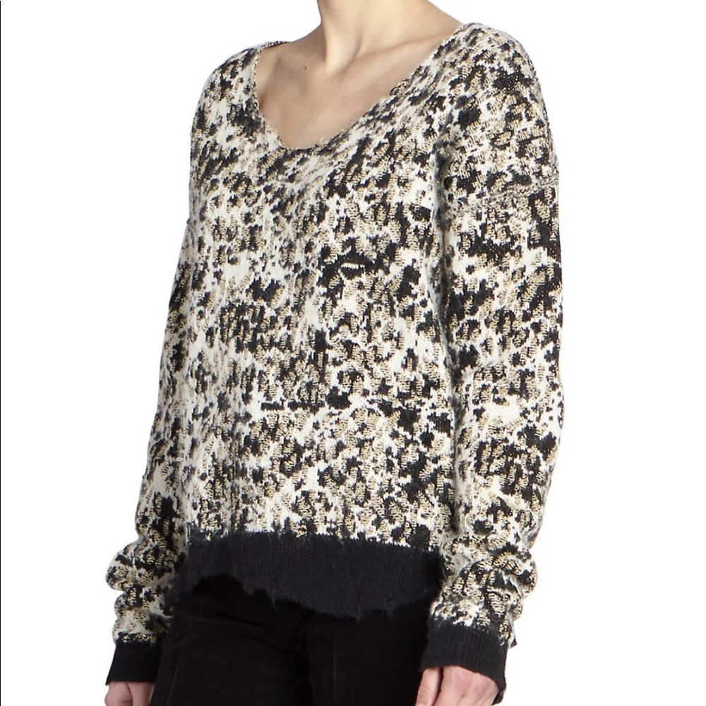 Saint Laurent Jacquard Knit Pullover
